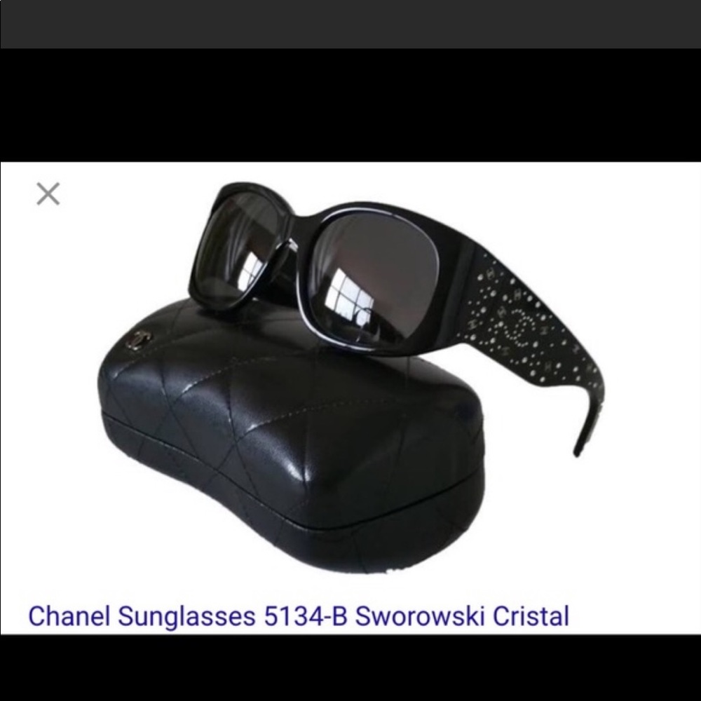 Chanel Sunglasses..Swarovski crystal embellishment